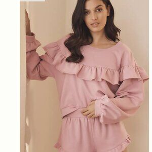 Brand New by Anthropologie Ruffled Sweatshirt